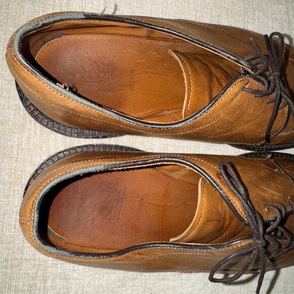 Vtg Allen Edmonds Concord Men\'s Walnut Tan Bicycle Toe Lace Up Men\'s 10.5D main image 9